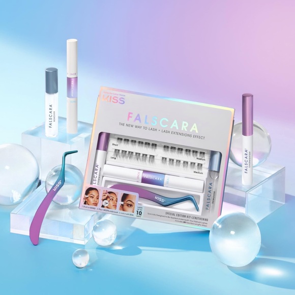Kiss Falscara Special Edition Kit Lengthening 24 Assorted Lashes - Picture 7 of 12